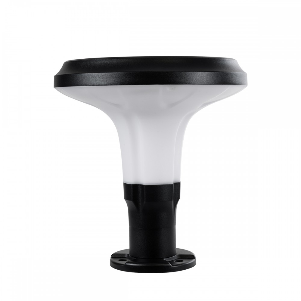 GloboStar® WHISPER 90535 Αυτόνομο Ηλιακό Φωτιστικό Κήπου - Κολωνάκι Αρχιτεκτονικού Φωτισμού Εξωτερικού Χώρου LED 10W 330lm 120° με Ενσωματωμένο Φωτοβολταϊκό Panel 6V 2W & Επαναφορτιζόμενη Μπαταρία Li-ion 3.2V 1800mAh με Αισθητήρα Ημέρας-Νύχτας - Αδιάβ