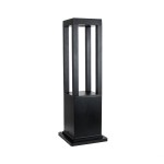 GloboStar® HONEYBEE 90541 Φωτιστικό Κήπου - Κολωνάκι Αρχιτεκτονικού Φωτισμού Εξωτερικού Χώρου LED 15W 1500lm 120° AC 220-240V - Αδιάβροχο IP65 - Σώμα Αλουμινίου & ABS - Μ20 x Π20 x Υ60cm - Θερμό Λευκό 2700K - Μαύρο - 2 Χρόνια Εγγύηση