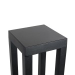 GloboStar® HONEYBEE 90541 Φωτιστικό Κήπου - Κολωνάκι Αρχιτεκτονικού Φωτισμού Εξωτερικού Χώρου LED 15W 1500lm 120° AC 220-240V - Αδιάβροχο IP65 - Σώμα Αλουμινίου & ABS - Μ20 x Π20 x Υ60cm - Θερμό Λευκό 2700K - Μαύρο - 2 Χρόνια Εγγύηση