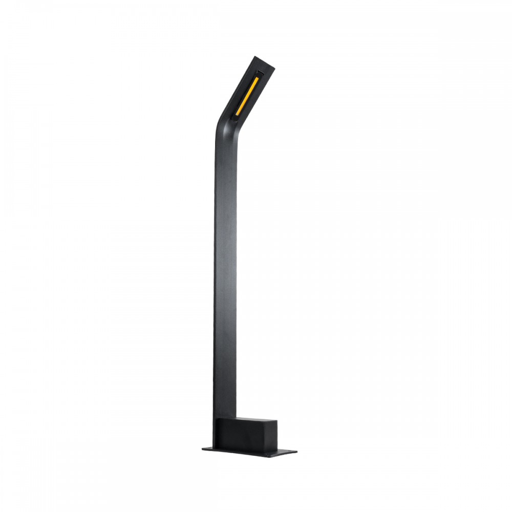 GloboStar® GREENERY 90544 Φωτιστικό Κήπου - Κολωνάκι Αρχιτεκτονικού Φωτισμού Εξωτερικού Χώρου LED 15W 1500lm 120° AC 220-240V - Αδιάβροχο IP65 - Σώμα Αλουμινίου & ABS - Μ8 x Π15 x Υ70cm - Θερμό Λευκό 2700K - Μαύρο - 2 Χρόνια Εγγύηση