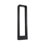 GloboStar® BACKYARD 90546 Φωτιστικό Κήπου - Κολωνάκι Αρχιτεκτονικού Φωτισμού Εξωτερικού Χώρου LED 15W 1500lm 120° AC 220-240V - Αδιάβροχο IP65 - Σώμα Αλουμινίου & ABS - Μ16 x Π5.5 x Υ58cm - Θερμό Λευκό 2700K - Μαύρο - 2 Χρόνια Εγγύηση