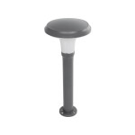 GLOBOSTAR® WHISPER 90548 Φωτιστικό Κολωνάκι Κήπου με Ντουί 1 x E27 AC 220-240V Αδιάβροχο IP65 - Γκρι Ανθρακί - Μ27 x Π27 x Υ79cm