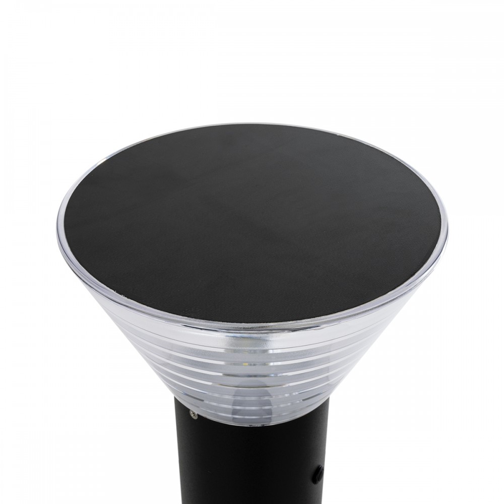 GloboStar® VEGGIE 90550 Φωτιστικό Κήπου - Κολωνάκι Αρχιτεκτονικού Φωτισμού Εξωτερικού Χώρου Μονόφωτο 1 x E27 AC 220-240V - Αδιάβροχο IP65 - Σώμα Αλουμινίου & ABS - Φ23 x Υ60cm - Μαύρο - 2 Χρόνια Εγγύηση