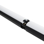 GloboStar® DIGICOLUMN 90763 Μοντέρνο Επιδαπέδιο Φωτιστικό Γραφείου Digital Pixel Symphony Bar LED 16W 1280lm 180° DC 5V με USB 2.0 IP20 - Εναλλαγή Φωτισμού μέσω Τηλεχειριστηρίου - Πολύχρωμα RGB - Dimmable - Μαύρο - Φ3 x Υ165cm - 2 Χρόνια Εγγύηση