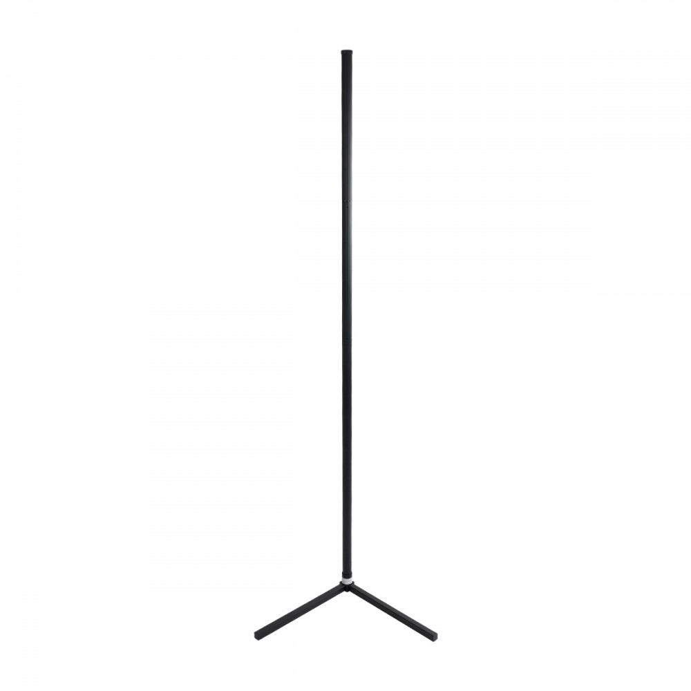 GloboStar® DIGICOLUMN 90763 Μοντέρνο Επιδαπέδιο Φωτιστικό Γραφείου Digital Pixel Symphony Bar LED 16W 1280lm 180° DC 5V με USB 2.0 IP20 - Εναλλαγή Φωτισμού μέσω Τηλεχειριστηρίου - Πολύχρωμα RGB - Dimmable - Μαύρο - Φ3 x Υ165cm - 2 Χρόνια Εγγύηση