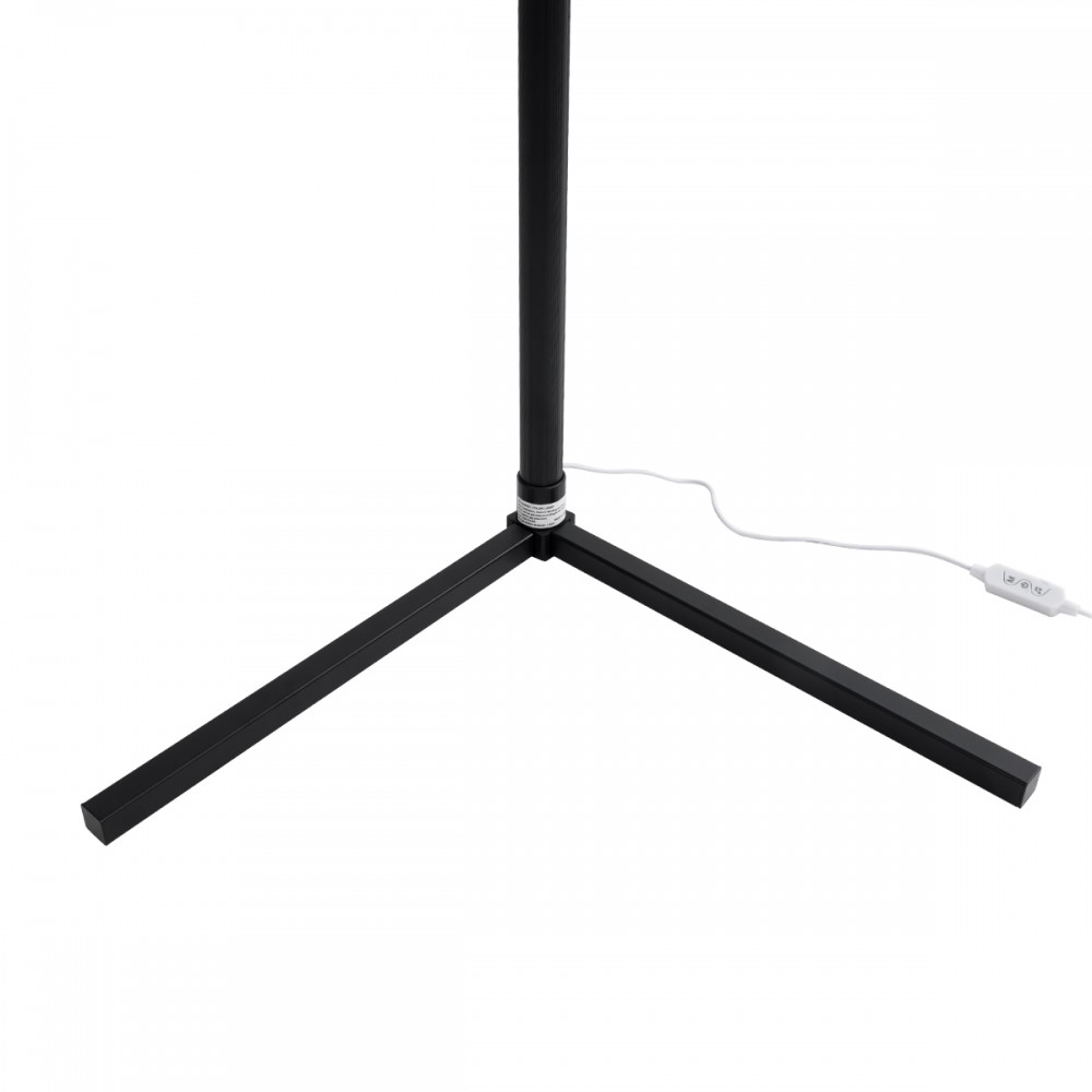 GloboStar® DIGICOLUMN 90763 Μοντέρνο Επιδαπέδιο Φωτιστικό Γραφείου Digital Pixel Symphony Bar LED 16W 1280lm 180° DC 5V με USB 2.0 IP20 - Εναλλαγή Φωτισμού μέσω Τηλεχειριστηρίου - Πολύχρωμα RGB - Dimmable - Μαύρο - Φ3 x Υ165cm - 2 Χρόνια Εγγύηση