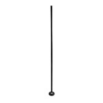 GloboStar® DIGICOLUMN 90764 Μοντέρνο Επιδαπέδιο Φωτιστικό Γραφείου Digital Pixel Symphony Bar LED 16W 1280lm 180° DC 5V με USB 2.0 IP20 - Εναλλαγή Φωτισμού μέσω Τηλεχειριστηρίου - Πολύχρωμα RGB - Dimmable - Μαύρο - Φ3 x Υ165cm - 2 Χρόνια Εγγύηση