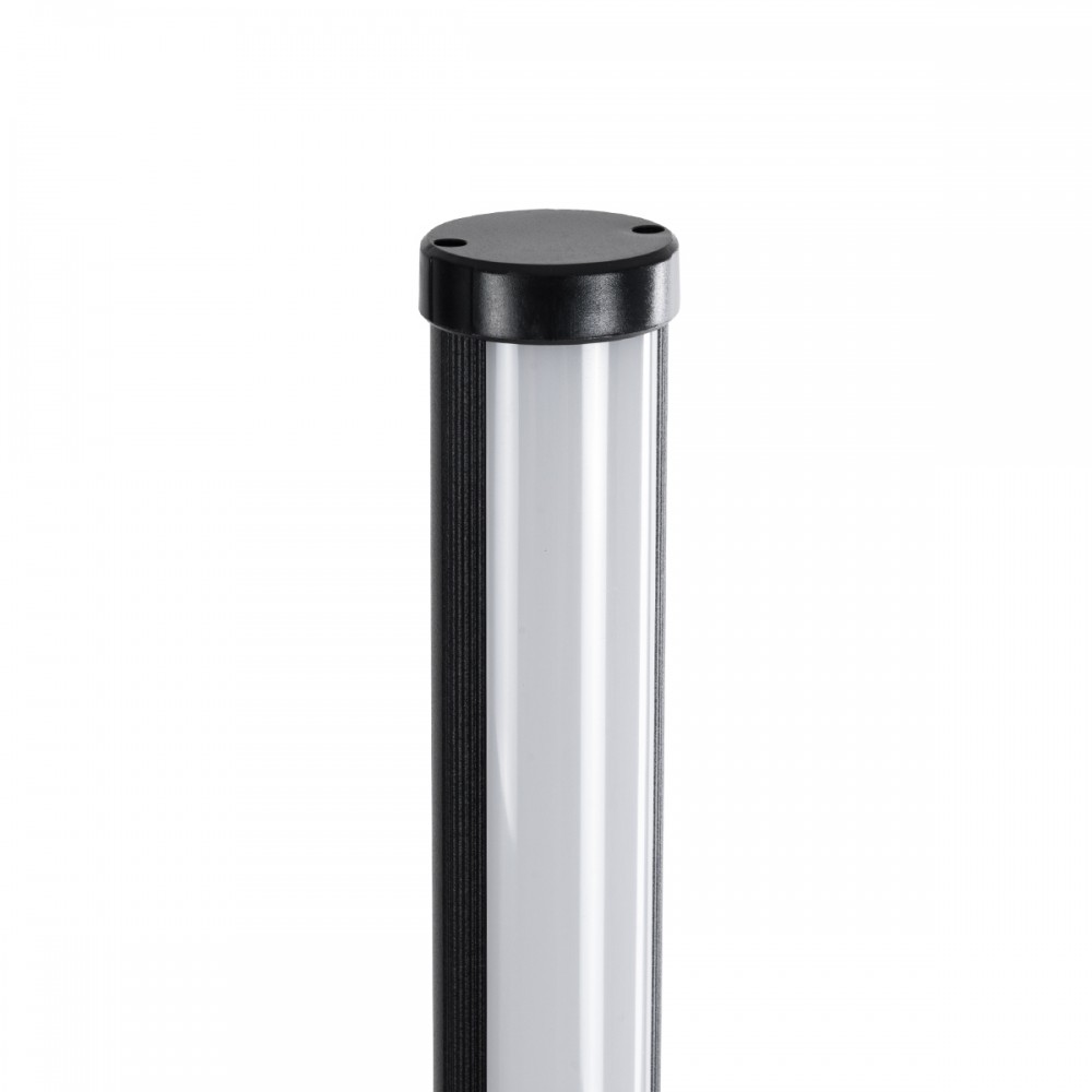 GloboStar® DIGICOLUMN 90764 Μοντέρνο Επιδαπέδιο Φωτιστικό Γραφείου Digital Pixel Symphony Bar LED 16W 1280lm 180° DC 5V με USB 2.0 IP20 - Εναλλαγή Φωτισμού μέσω Τηλεχειριστηρίου - Πολύχρωμα RGB - Dimmable - Μαύρο - Φ3 x Υ165cm - 2 Χρόνια Εγγύηση
