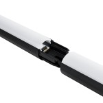 GloboStar® DIGICOLUMN 90764 Μοντέρνο Επιδαπέδιο Φωτιστικό Γραφείου Digital Pixel Symphony Bar LED 16W 1280lm 180° DC 5V με USB 2.0 IP20 - Εναλλαγή Φωτισμού μέσω Τηλεχειριστηρίου - Πολύχρωμα RGB - Dimmable - Μαύρο - Φ3 x Υ165cm - 2 Χρόνια Εγγύηση