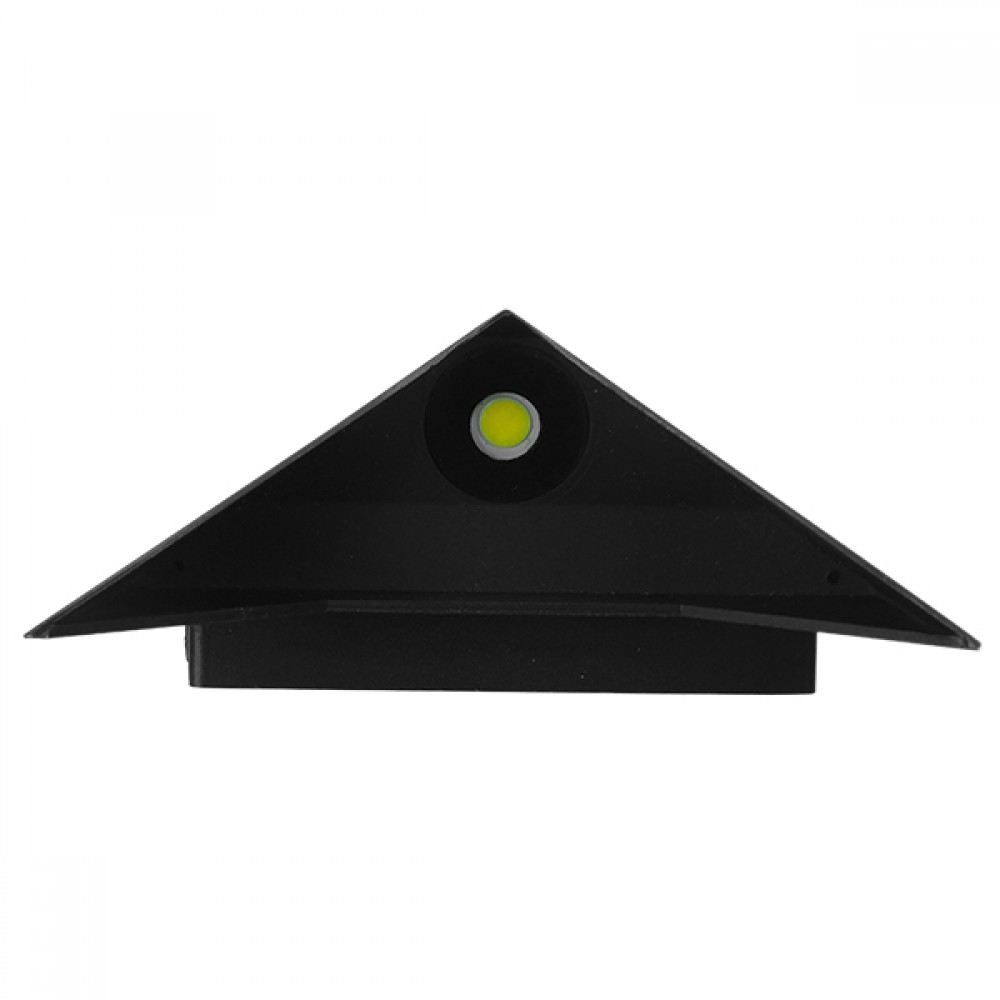 GloboStar® 96506 LED Φωτιστικό Τοίχου Απλίκα STEALTH Αρχιτεκτονικού Φωτισμού Μαύρο Αδιάβροχο IP65 10 Watt CREE 1200lm 60° 230V Ψυχρό Λευκό Μ17 x Π7.5 x Υ17cm