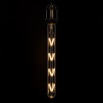 GloboStar® 99020 Λάμπα LED Long Filament E27 T30 Σωλήνας 8W 800lm 360° AC 220-240V IP20 Φ3 x Υ30cm Θερμό Λευκό 2700K με Διάφανο Γυαλί - Dimmable - 3 Years Warranty