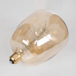 GloboStar® 99209 Λάμπα LED MTX Diode HP E27 G145 BARREL Γλόμπος 1.6W 140lm 360° AC 220-240V IP20 Φ14.5 x Υ19cm Ultra Θερμό Λευκό 2200K με Μελί Γυαλί - 3 Χρόνια Εγγύηση