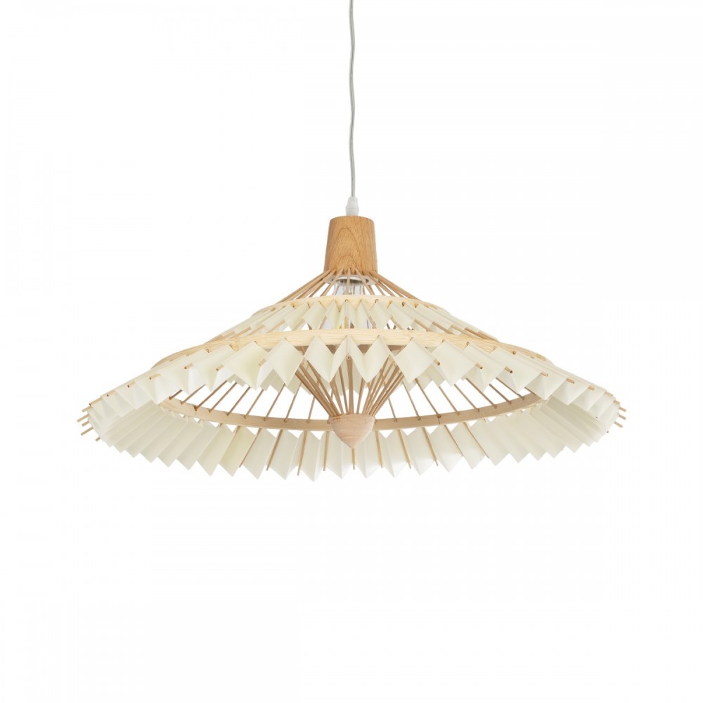 GLOBOSTAR® VENTALIA 999-0067 Boho Κρεμαστό Φωτιστικό Οροφής με Ντουί 1 x E27 AC 220-240V IP20 - Μπεζ - Μ60 x Π60 x Υ30cm