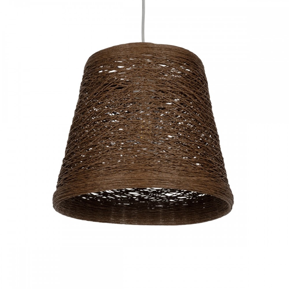 GLOBOSTAR® PLAYROOM 999-0145 Vintage Κρεμαστό Φωτιστικό Οροφής με Ντουί 1 x E27 AC 220-240V IP20 - Καφέ - Μ30 x Π30 x Υ30cm