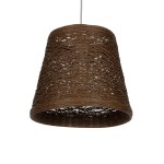 GLOBOSTAR® PLAYROOM 999-0145 Vintage Κρεμαστό Φωτιστικό Οροφής με Ντουί 1 x E27 AC 220-240V IP20 - Καφέ - Μ30 x Π30 x Υ30cm