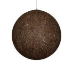 GLOBOSTAR® OCEANA 999-0156 Boho Κρεμαστό Φωτιστικό Οροφής με Ντουί 1 x E27 AC 220-240V IP20 - Καφέ - Μ60 x Π60 x Υ60cm