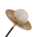 GLOBOSTAR® NOAH 999-0184 Μοντέρνο Κρεμαστό Φωτιστικό Οροφής με Ντουί 1 x E27 AC 220-240V IP20 - Γκρι & Μπεζ - Μ16 x Π16 x Υ30cm