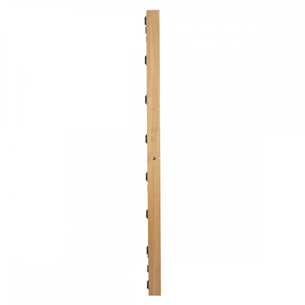 GloboStar® MAKEUP MIRROR-160x80-1 Μοντέρνος Καθρέπτης Μακιγιάζ με Πλαίσιο Φυσικού Ξύλου με Διακόπτη On/Off 20 x E27 AC220-240V - Μ80 x Π7 x Υ160cm - Μπεζ Δρυς