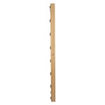 GloboStar® MAKEUP MIRROR-160x80-1 Μοντέρνος Καθρέπτης Μακιγιάζ με Πλαίσιο Φυσικού Ξύλου με Διακόπτη On/Off 20 x E27 AC220-240V - Μ80 x Π7 x Υ160cm - Μπεζ Δρυς