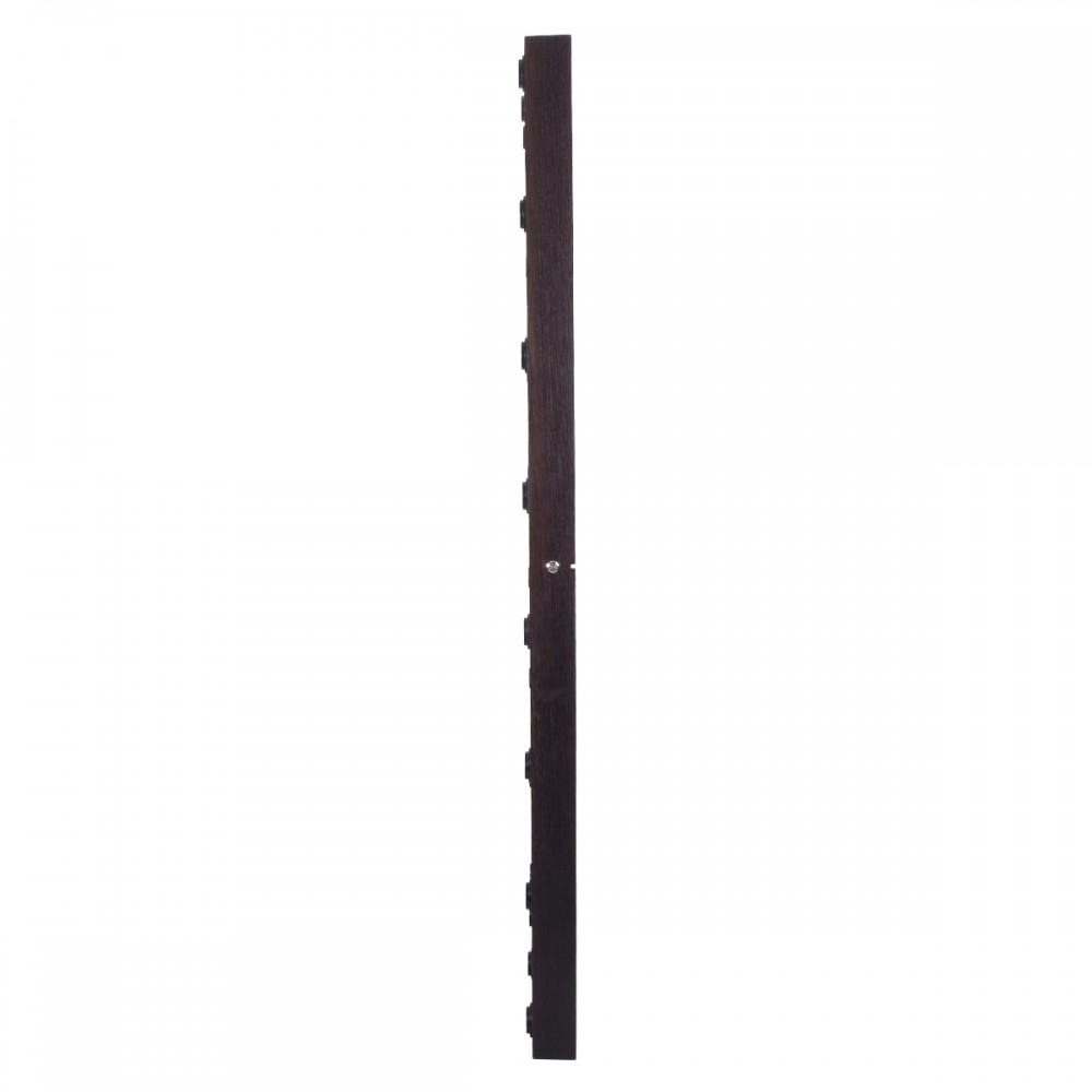 GloboStar® MAKEUP MIRROR-160x80-2 Μοντέρνος Καθρέπτης Μακιγιάζ με Πλαίσιο Φυσικού Ξύλου με Διακόπτη On/Off 20 x E27 AC220-240V - Μ80 x Π7 x Υ160cm - Καφέ Wenge
