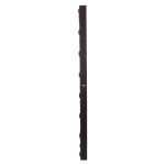 GloboStar® MAKEUP MIRROR-160x80-2 Μοντέρνος Καθρέπτης Μακιγιάζ με Πλαίσιο Φυσικού Ξύλου με Διακόπτη On/Off 20 x E27 AC220-240V - Μ80 x Π7 x Υ160cm - Καφέ Wenge