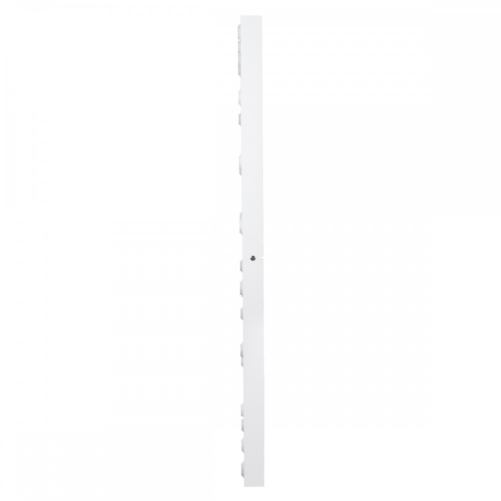 GloboStar® MAKEUP MIRROR-160x80-4 Μοντέρνος Καθρέπτης Μακιγιάζ με Πλαίσιο Φυσικού Ξύλου με Διακόπτη On/Off 20 x E27 AC220-240V - Μ80 x Π7 x Υ160cm - Λευκή Λάκα