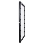 GloboStar® MAKEUP MIRROR-160x80-5 Μοντέρνος Καθρέπτης Μακιγιάζ με Πλαίσιο Φυσικού Ξύλου με Διακόπτη On/Off 20 x E27 AC220-240V - Μ80 x Π7 x Υ160cm - Μαύρος Έβενος