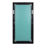 GloboStar® MAKEUP MIRROR-160x80-5 Μοντέρνος Καθρέπτης Μακιγιάζ με Πλαίσιο Φυσικού Ξύλου με Διακόπτη On/Off 20 x E27 AC220-240V - Μ80 x Π7 x Υ160cm - Μαύρος Έβενος