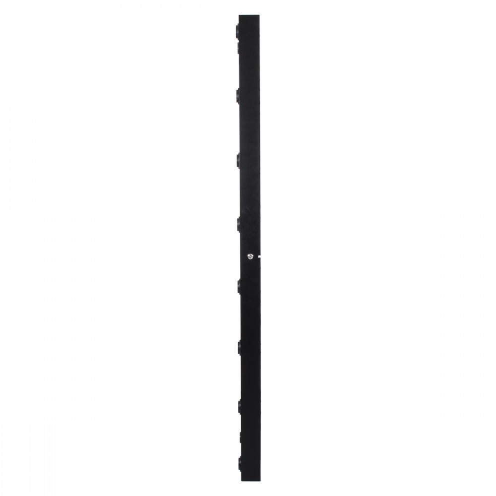 GloboStar® MAKEUP MIRROR-160x80-5 Μοντέρνος Καθρέπτης Μακιγιάζ με Πλαίσιο Φυσικού Ξύλου με Διακόπτη On/Off 20 x E27 AC220-240V - Μ80 x Π7 x Υ160cm - Μαύρος Έβενος
