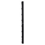 GloboStar® MAKEUP MIRROR-160x80-5 Μοντέρνος Καθρέπτης Μακιγιάζ με Πλαίσιο Φυσικού Ξύλου με Διακόπτη On/Off 20 x E27 AC220-240V - Μ80 x Π7 x Υ160cm - Μαύρος Έβενος