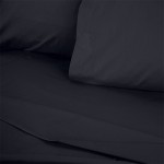 Σεντόνι Tonne Cotton Box Μονό (180x240) χρώμα μαύρο