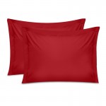Μαξιλαροθήκες ύπνου Tonne Cotton Box Σετ 2 τμχ χρώμα κόκκινο 50x70+5εκ.