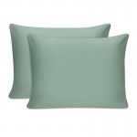 Μαξιλαροθήκες ύπνου Tonne Cotton Box Σετ 2 τμχ χρώμα πράσινο 50x80εκ.