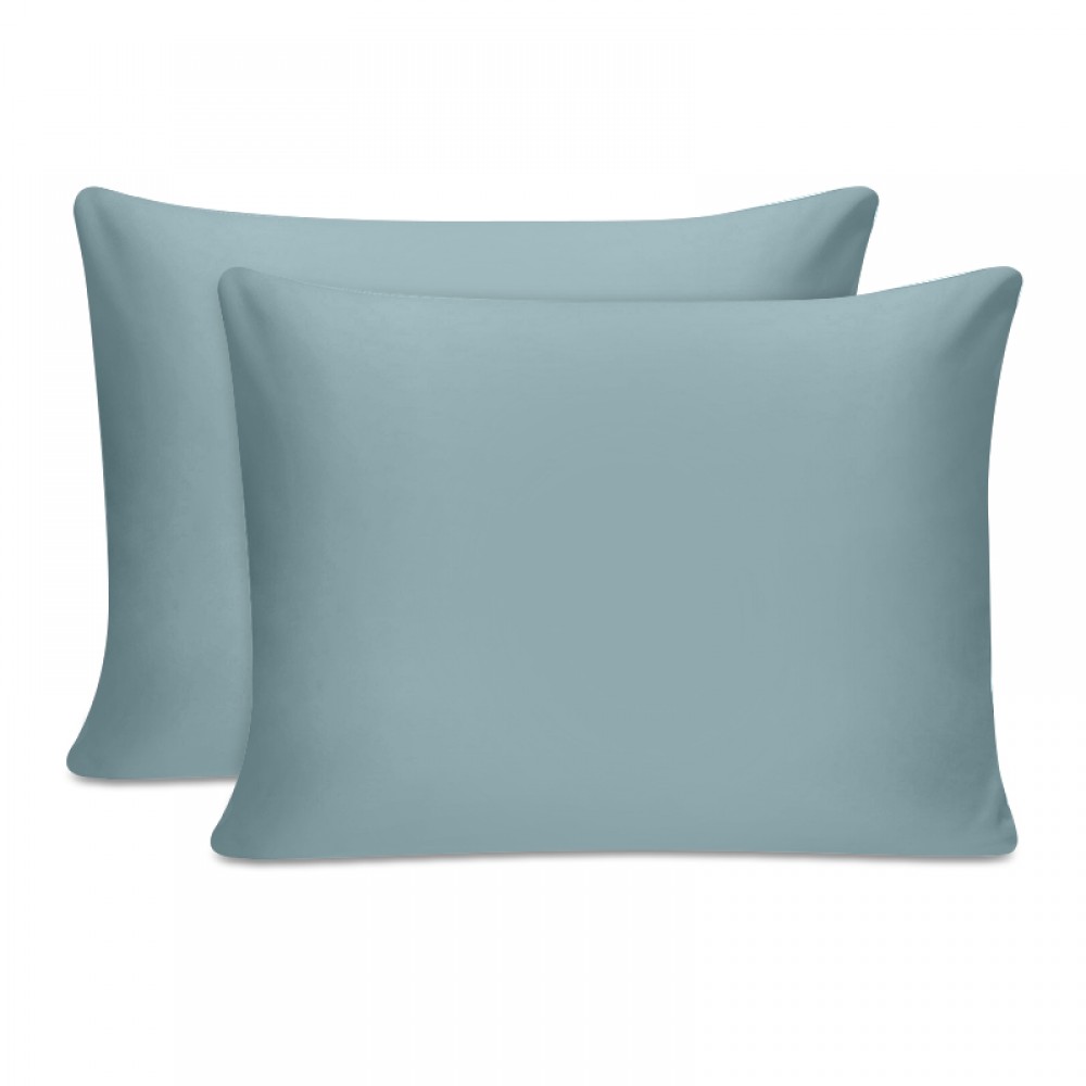Μαξιλαροθήκες ύπνου Tonne Cotton Box Σετ 2 τμχ χρώμα μέντα 50x80εκ.
