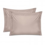 Μαξιλαροθήκες ύπνου Tonne Cotton Box Σετ 2 τμχ χρώμα μπεζ 50x80+5εκ.