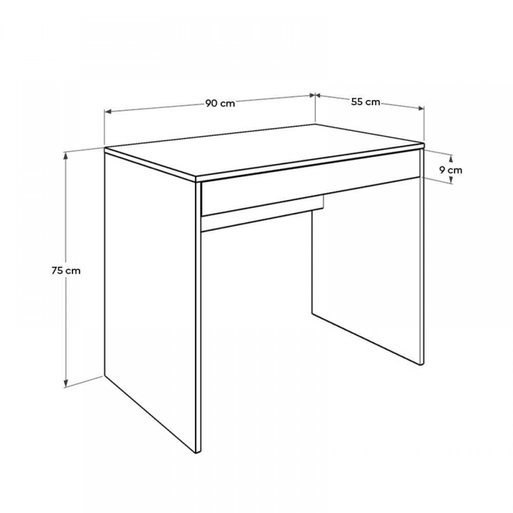 Γραφείο εργασίας Vareno Megapap χρώμα florida oak 90x55x75εκ.