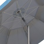 Ομπρέλα θαλάσσης αλουμινίου Malibu Megapap με UPF 50+ προστασία χρώμα γαλάζιο - ασημί Ø2m