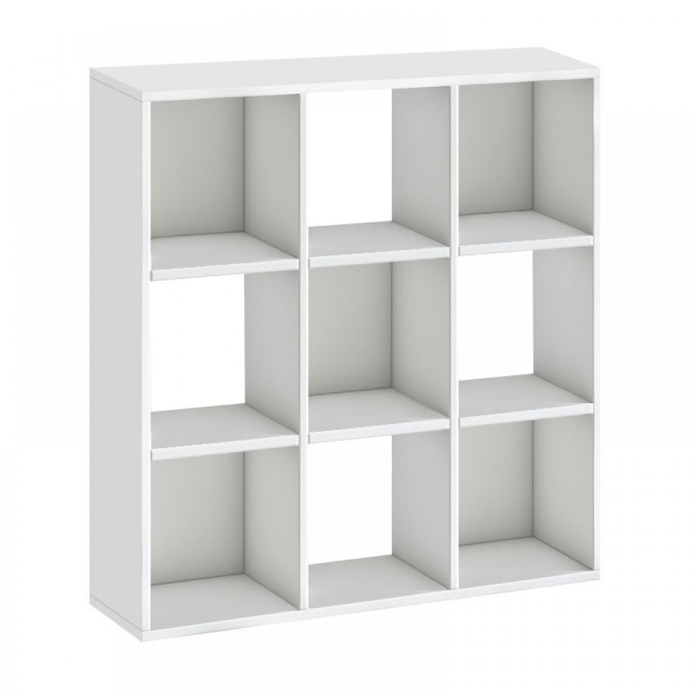 Βιβλιοθήκη Cube Megapap χρώμα λευκό 90x30x90εκ.