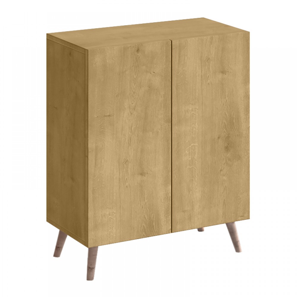 Παπουτσοθήκη Luce Megapap χρώμα sapphire oak 70x35x85εκ.