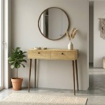 Κονσόλα Alis Megapap χρώμα sapphire oak 110x29x88εκ.