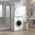 Έπιπλο πλυντηρίου - στεγνωτηρίου Evgenia Megapap χρώμα λευκό 70x60x180εκ.