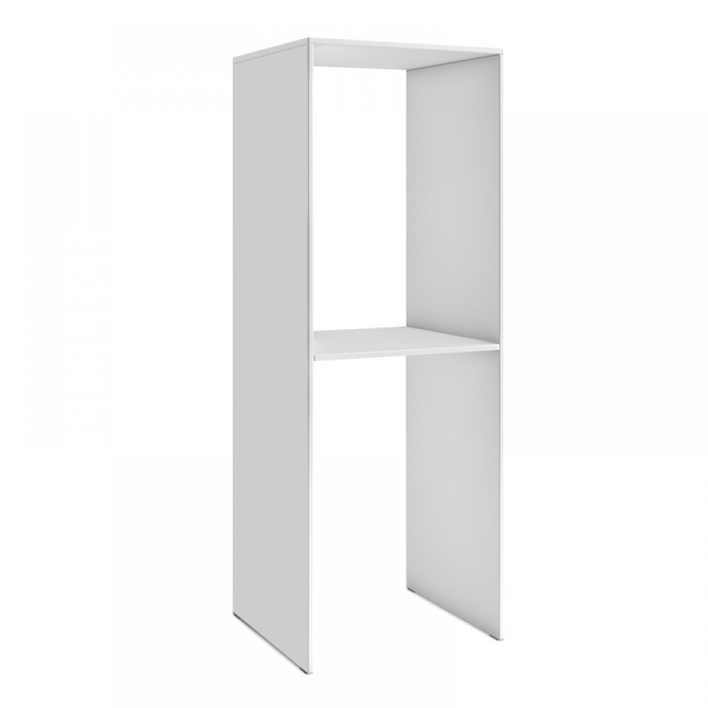 Έπιπλο πλυντηρίου - στεγνωτηρίου Evgenia Megapap χρώμα λευκό 70x60x180εκ.