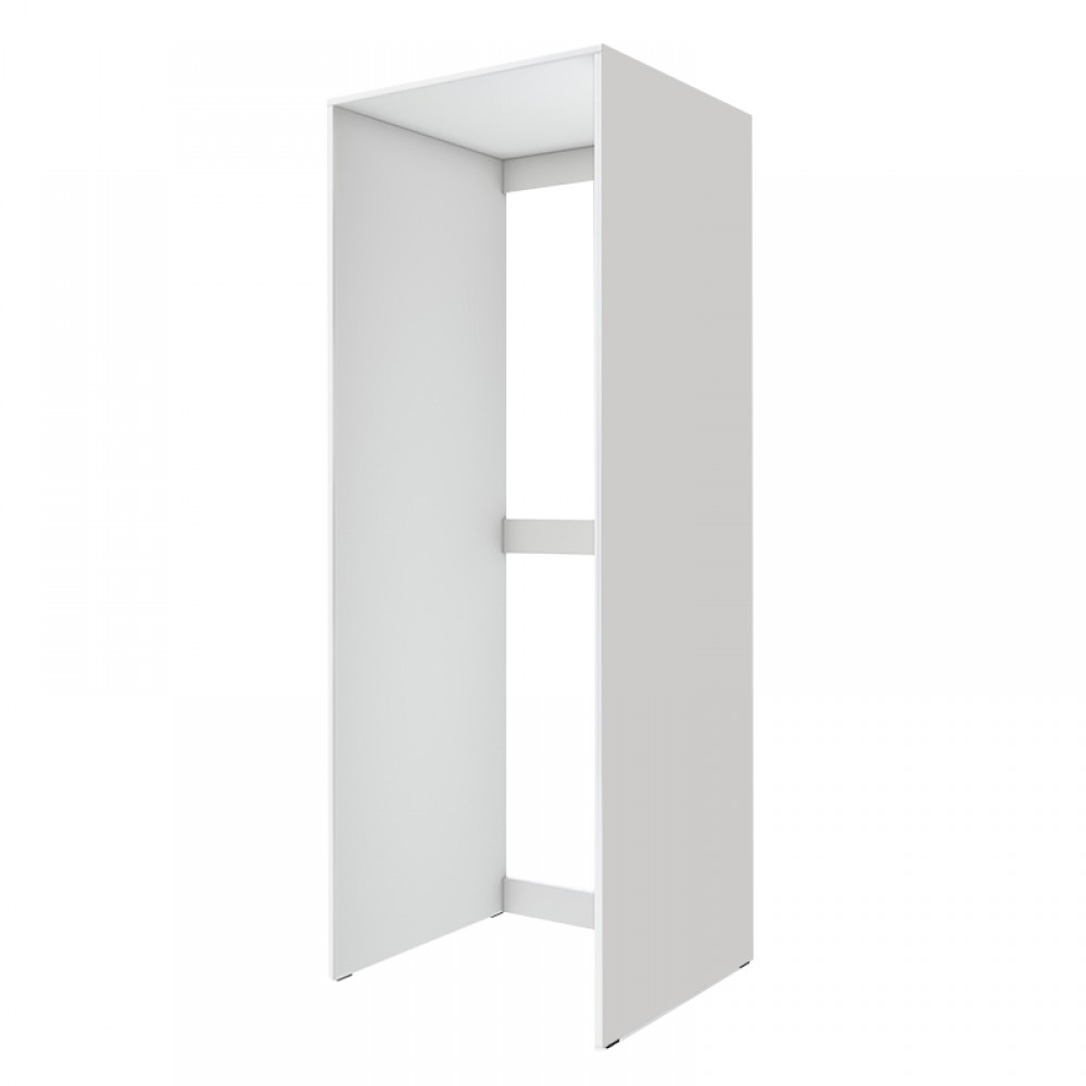 Έπιπλο πλυντηρίου - στεγνωτηρίου Zakar Megapap χρώμα λευκό 70x60x180εκ.