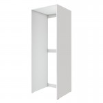 Έπιπλο πλυντηρίου - στεγνωτηρίου Zakar Megapap χρώμα λευκό 70x60x180εκ.