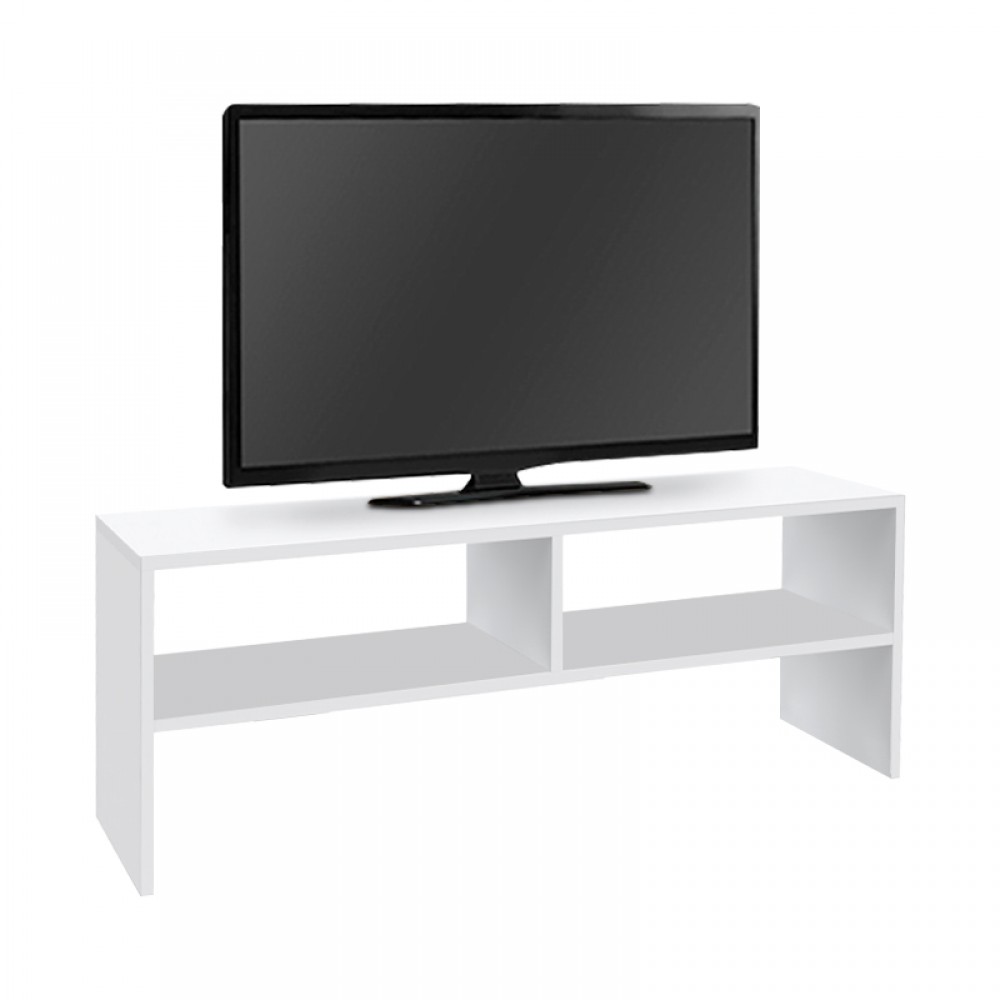 Έπιπλο τηλεόρασης Beirut Megapap χρώμα λευκό 120x30x40εκ.