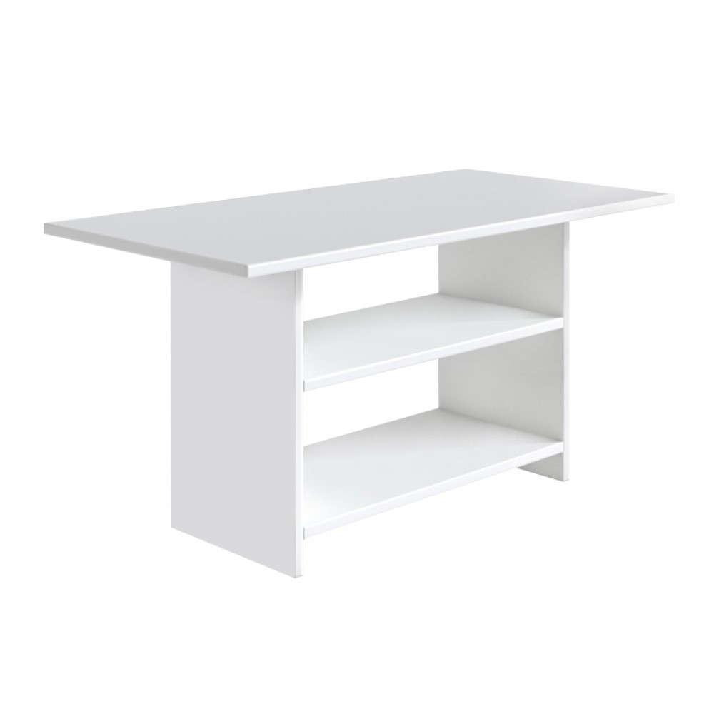 Τραπεζάκι σαλονιού Dallas Megapap χρώμα λευκό 70x50x60εκ.