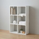 Βιβλιοθήκη Cube Megapap χρώμα λευκό 60x20x90εκ.