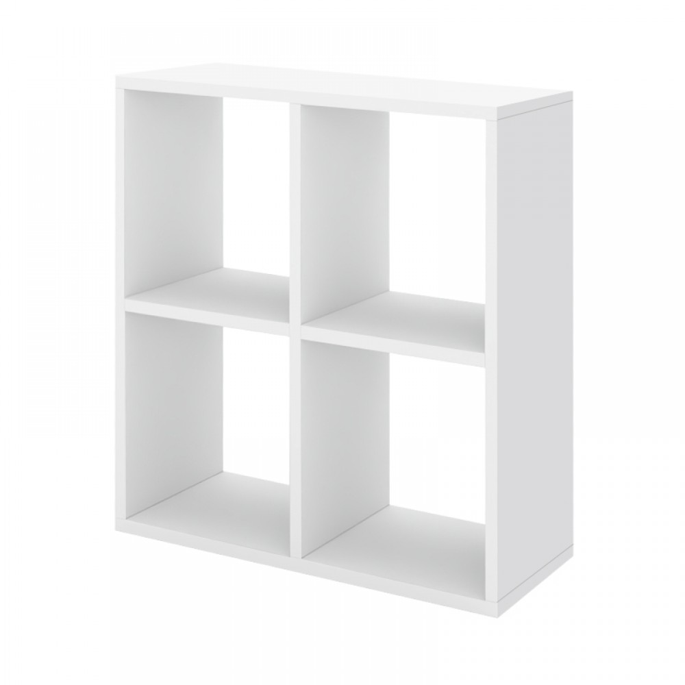 Βιβλιοθήκη Cube Megapap χρώμα λευκό 60x20x60εκ.