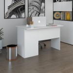 Γραφείο εργασίας με κλειδαριά Moto Megapap χρώμα λευκό 110x60x75εκ.