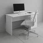 Γραφείο εργασίας με κλειδαριά Moto Megapap χρώμα λευκό 140x60x75εκ.